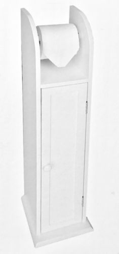 235x500 Standing Wooden Bathroom Toilet Paper Roll Holder Cabinet Storage