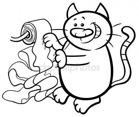 450x381 Toilet Paper Cartoon Illustration Stock Vector Aoshlick