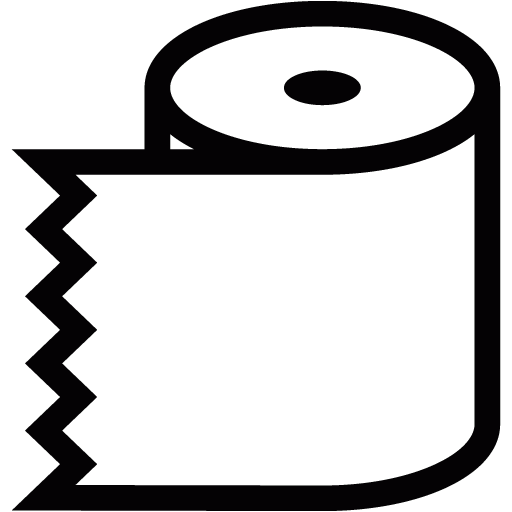 512x512 Black Toilet Paper 3 Icon