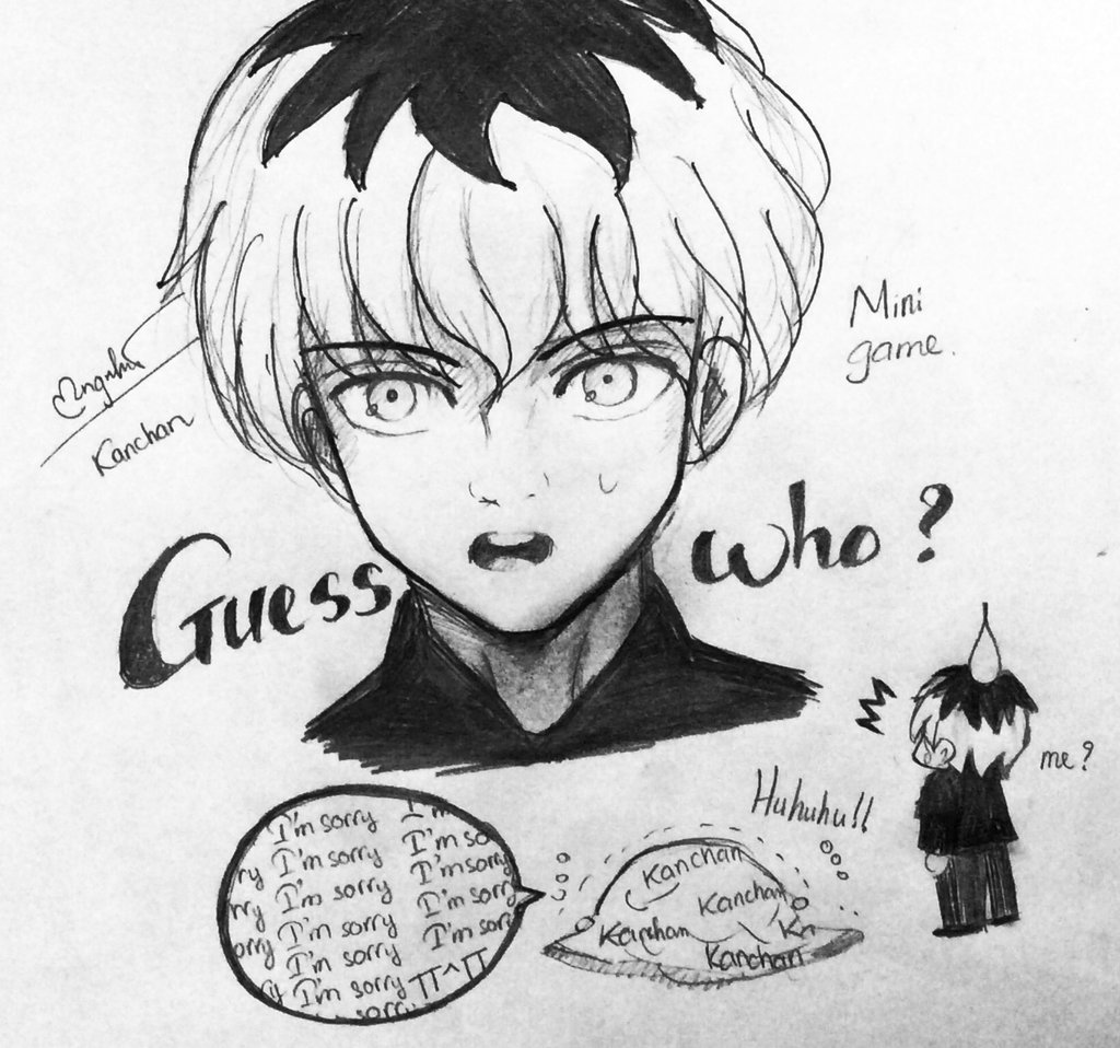 1024x958 Tokyo Ghoul's Mini Game Remeber And Draw By Kanchannguyen