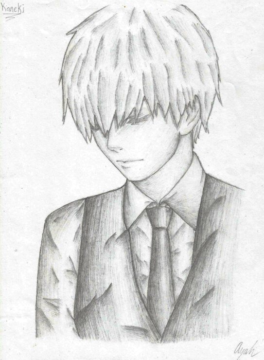 543x740 Kaneki Drawing I Made Tokyoghoul