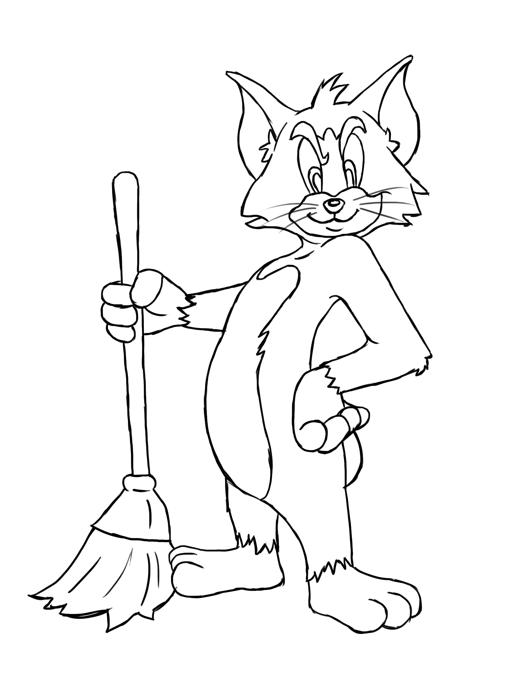 1716x2275 How To Draw Tom From Tom And Jerry 14 Steps (With Pictures)
