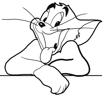 400x371 How To Draw Tom From Tom And Jerry Drawing Lesson
