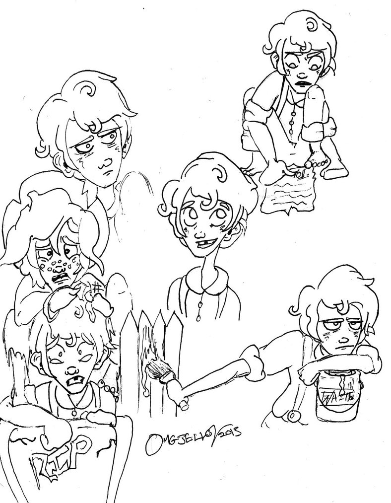 788x1013 Tom Sawyer Doodles By Cartoonation