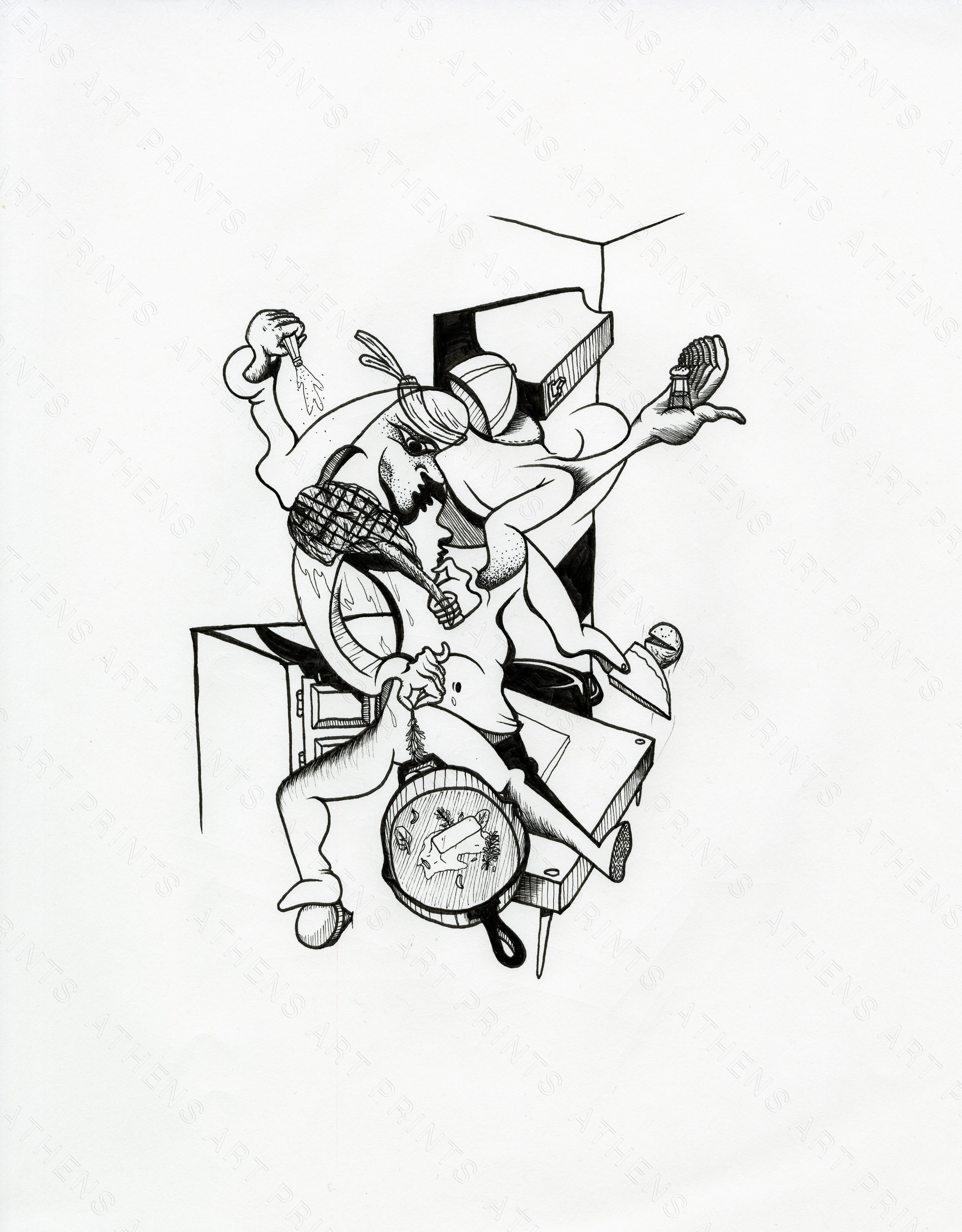 2500x3203 Ryan Dorsey Tomahawk Steak Athens Art Prints