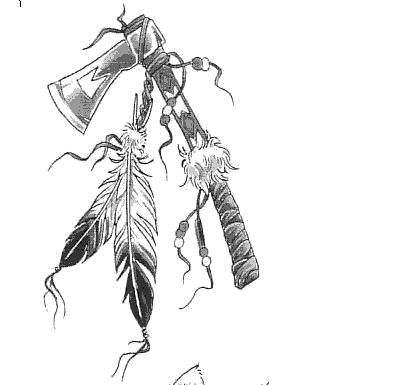 401x385 Native American Tomahawk Tattoos