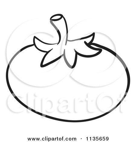 450x470 Cartoon Of A Black And White Tomato
