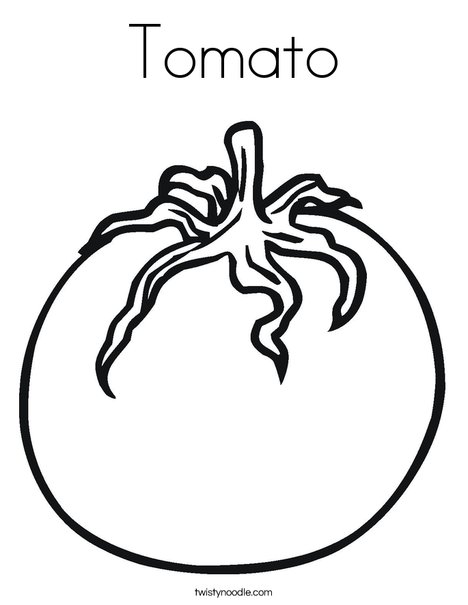 468x605 Tomato Coloring Page