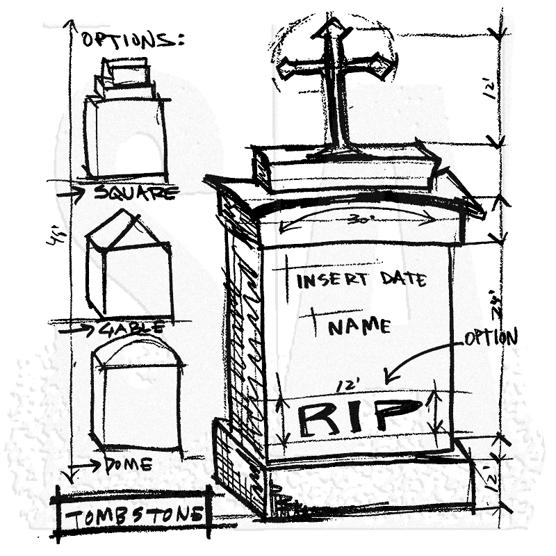800x800 Tim Holtz Wood Mounted Stamp