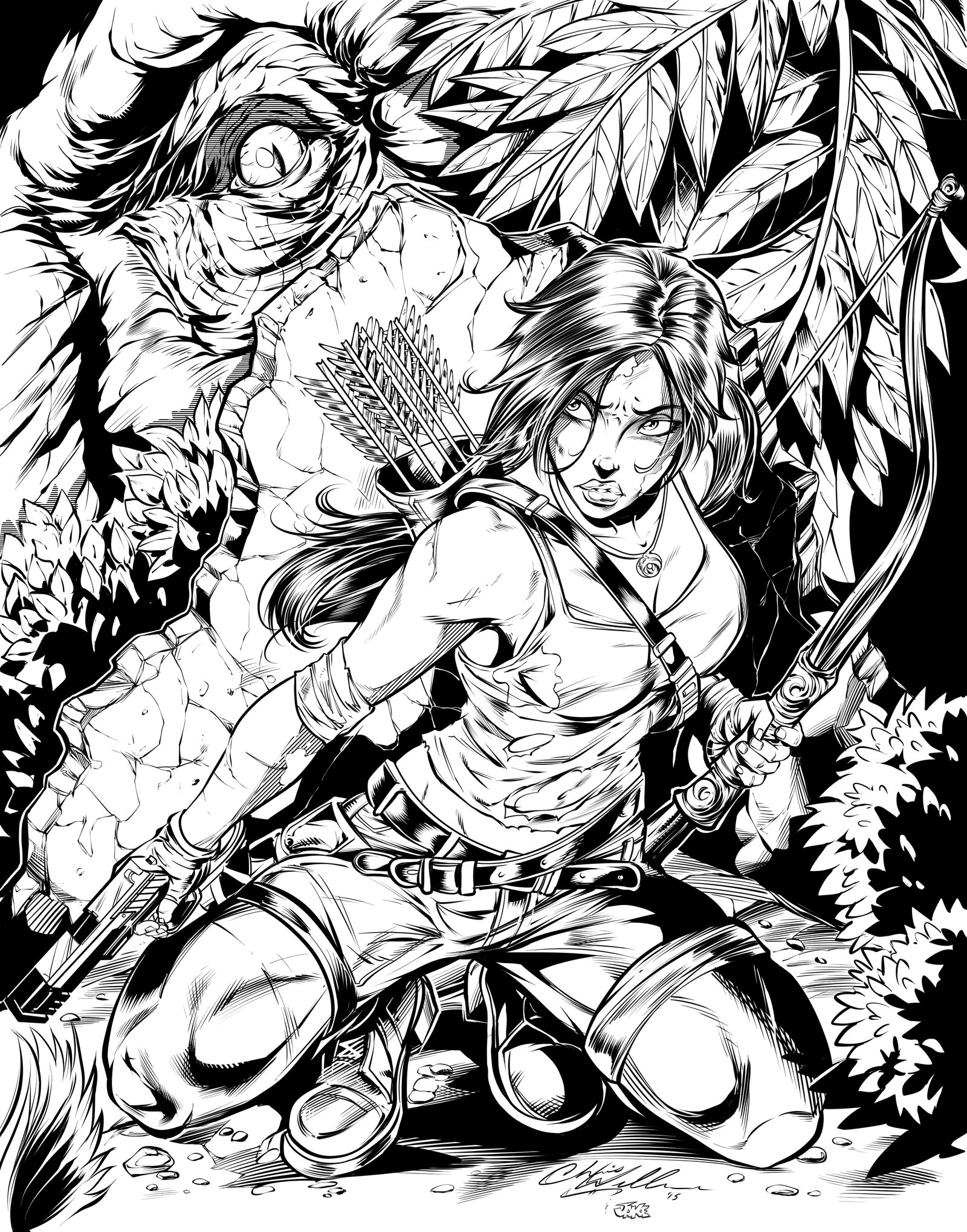 1600x2038 Tomb Raider By Inker Guy