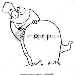 299x300 Coloring Page Of A Ghost Behind A Tombstone Clipart Picture