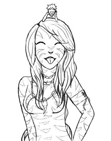 355x451 Tongue Sticking Out By Ajd2348