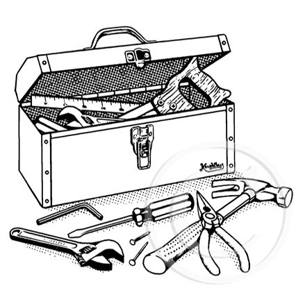 426x425 2683 G Tool Box Rubber Stamps By Montarga