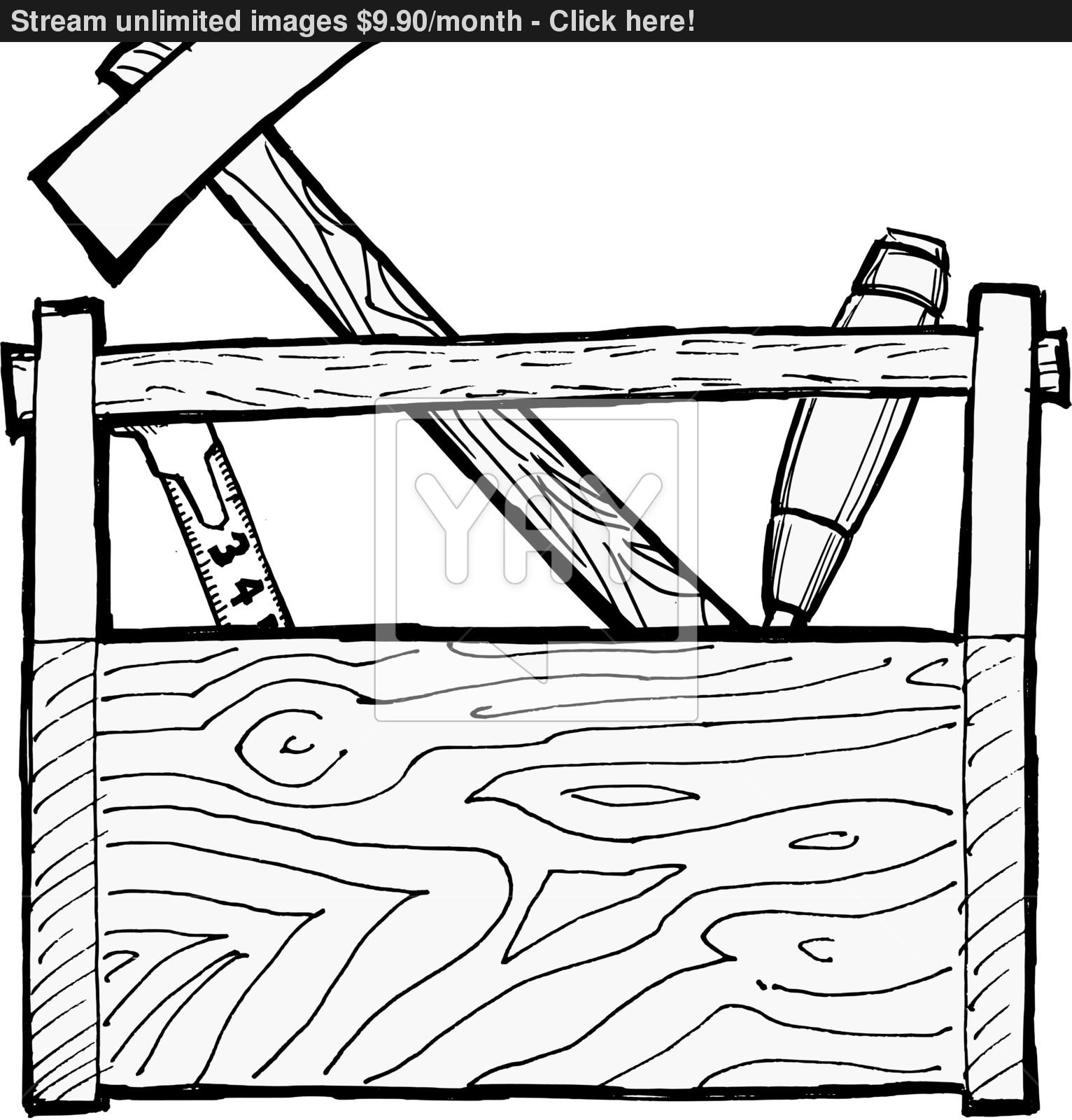 1532x1600 Toolbox With Tools Vector