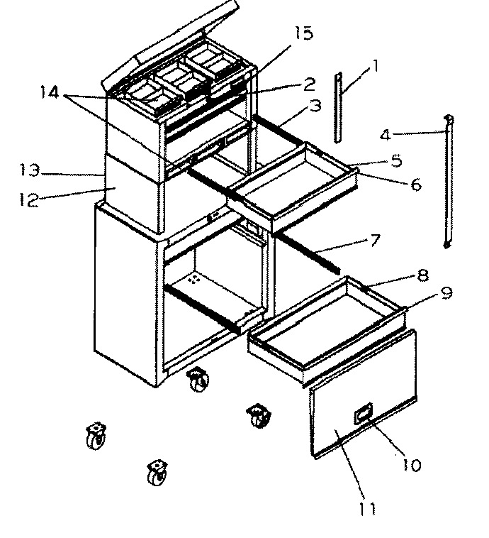 690x758 Craftsman Tool Box Parts Model 706593180 Sears Partsdirect