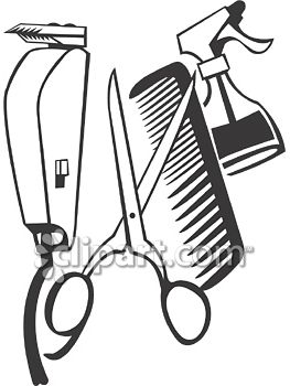 263x350 Hair Cutting Tools Clipart