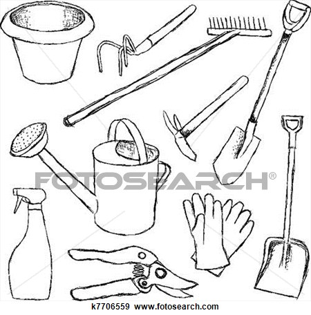 450x456 Garden Tools Free Clipart