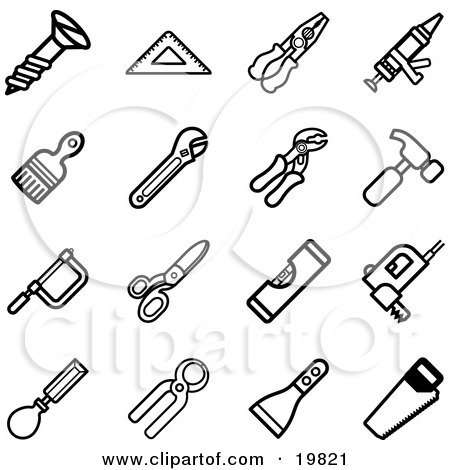 450x470 Clipart Of Screws And Bolts In Metal
