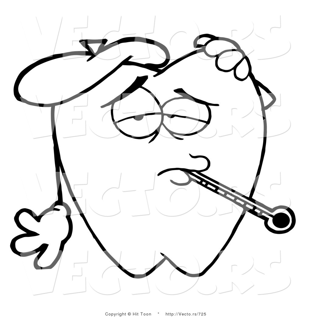 1024x1044 Vector Of A Sick Tooth Aching Character