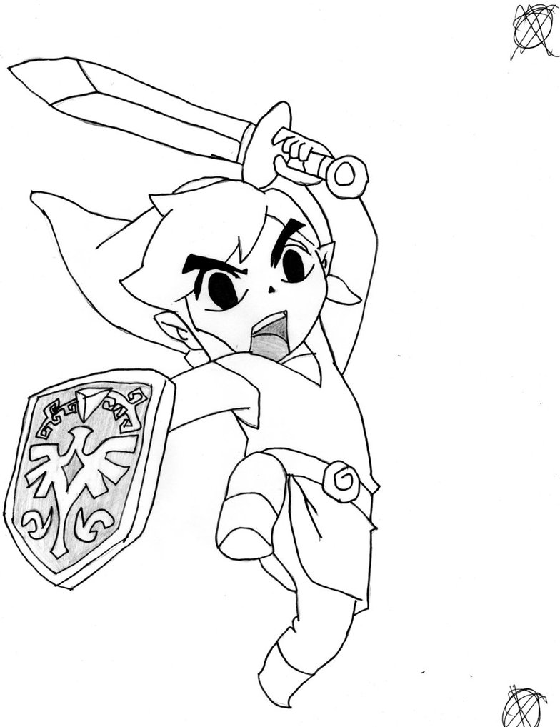 784x1018 Toon Link By Teen Gohan123