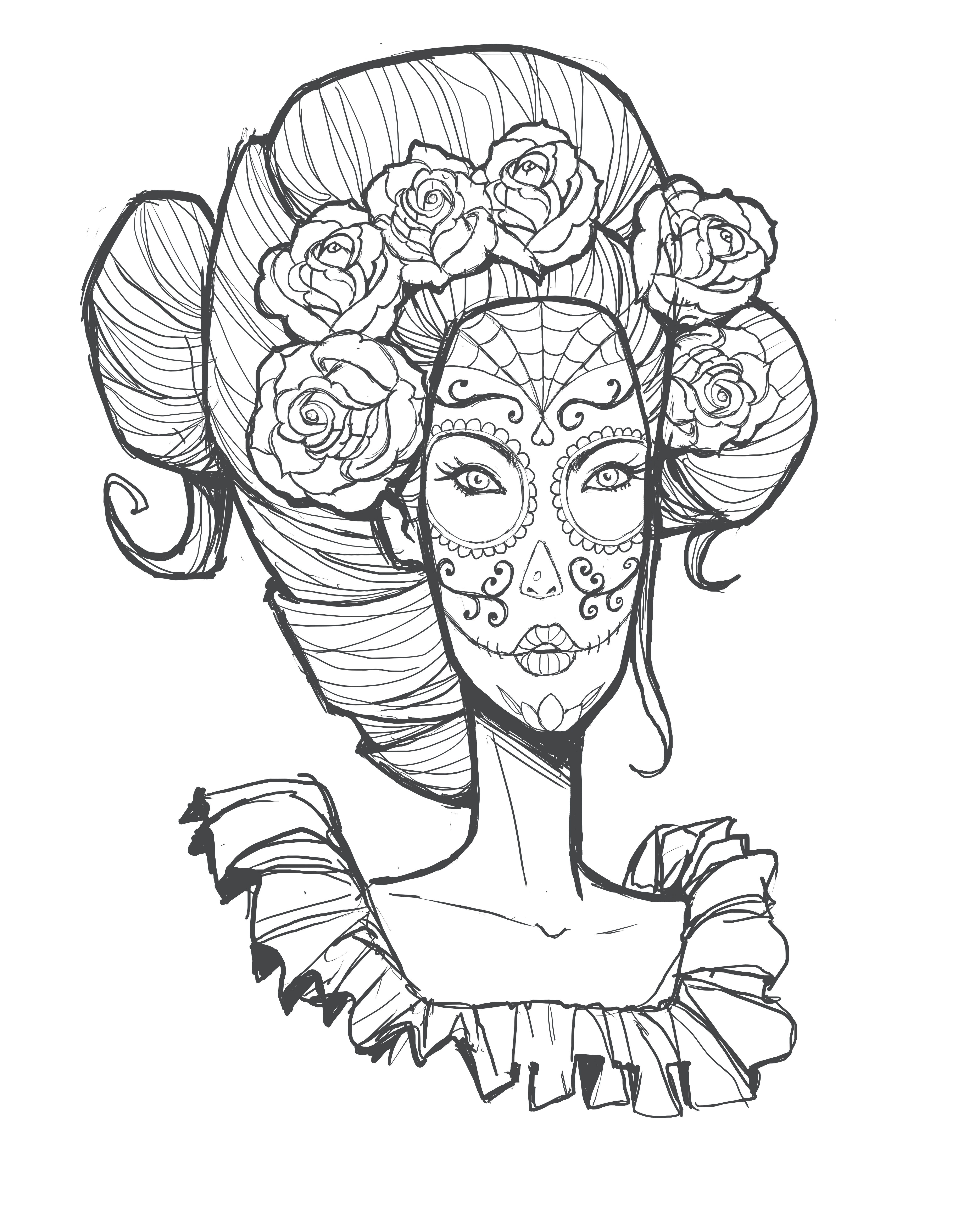 4724x5906 Dia De Los Muertos Ron Ilustrador