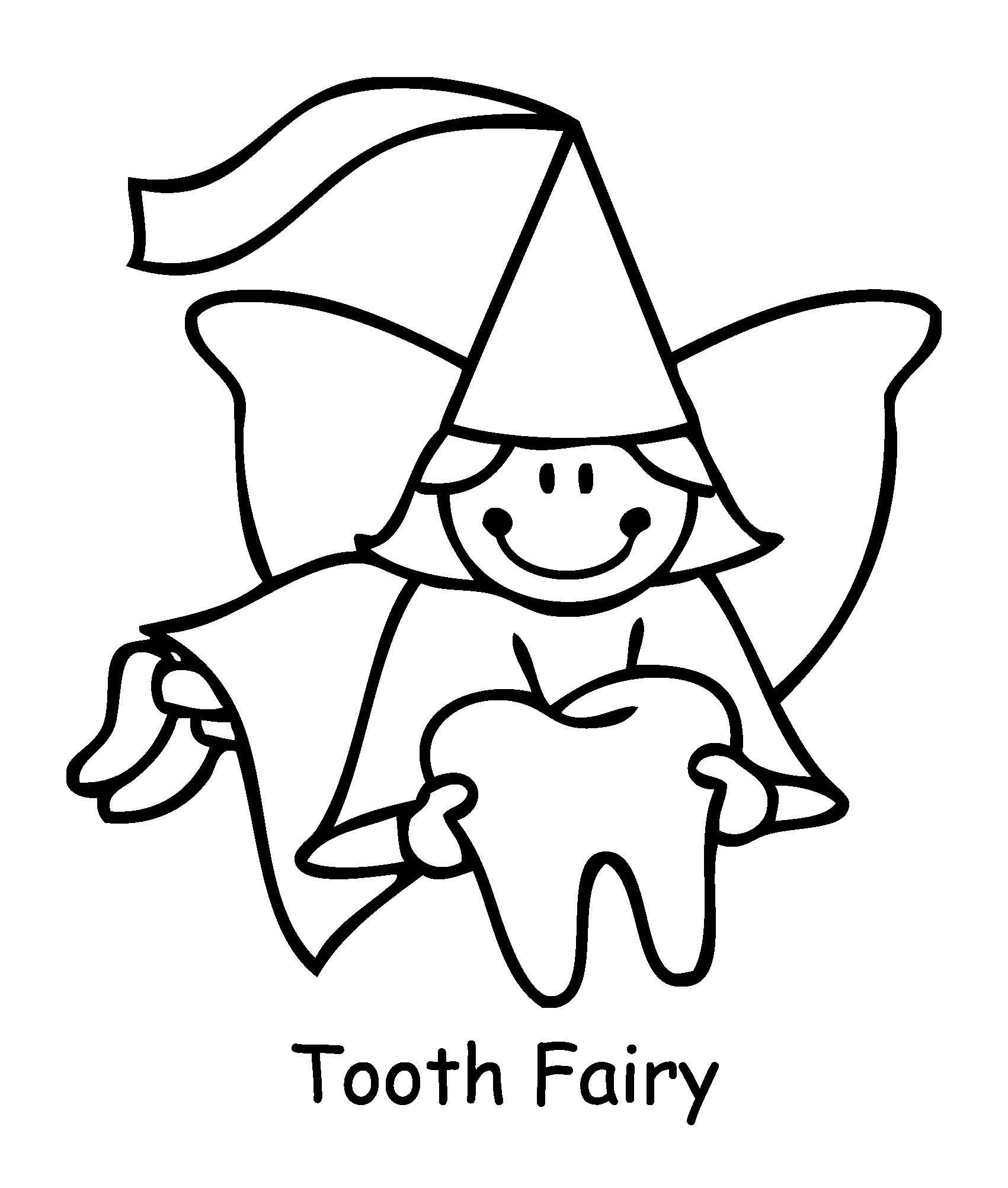 1701x2005 Tooth Fairy Coloring Pages