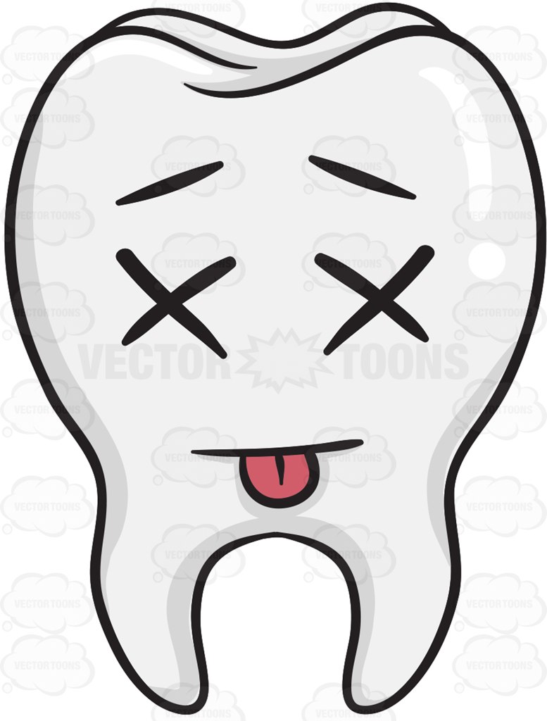 777x1024 Knocked Out Tooth Cartoon Clipart