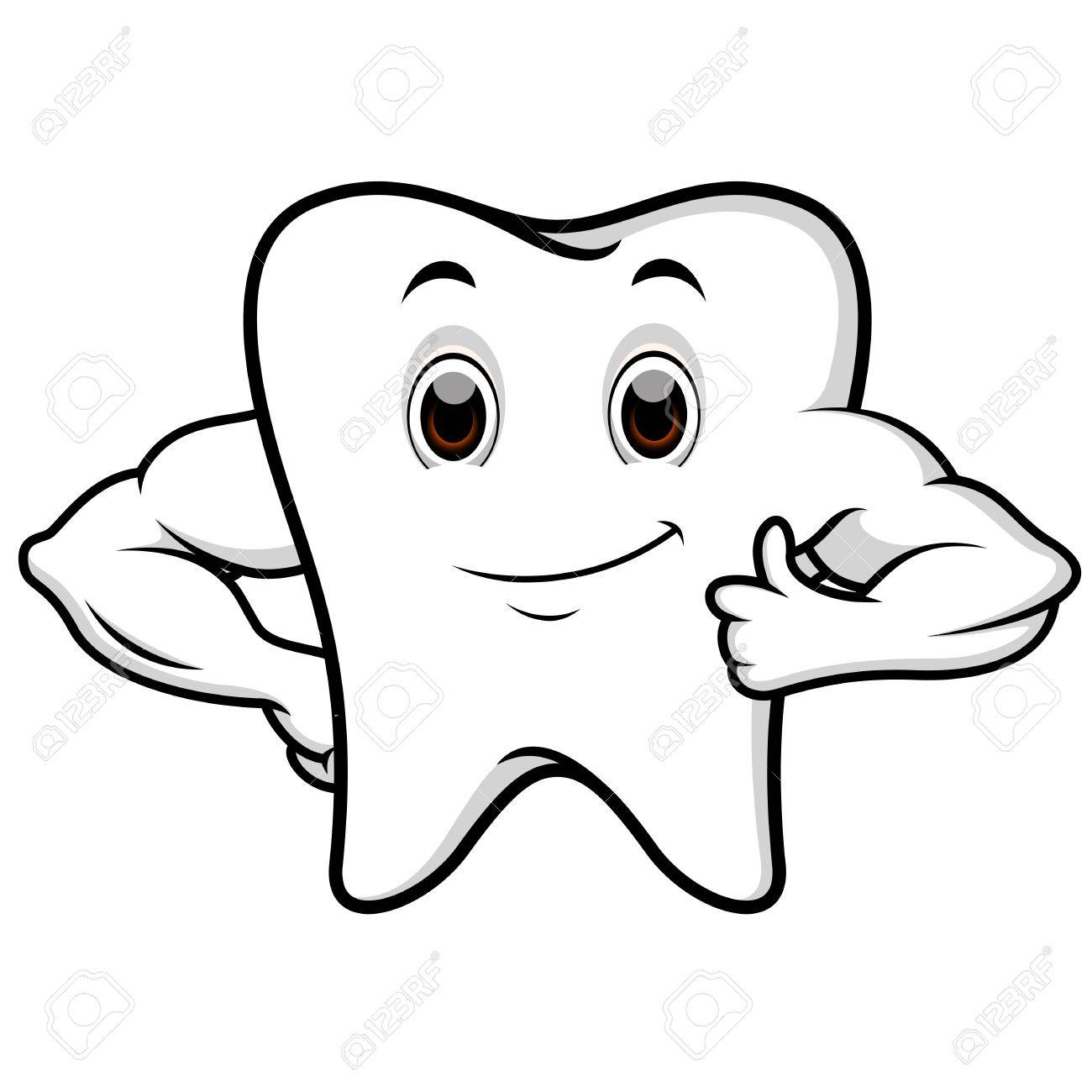 1300x1300 Strong Tooth Cartoon Royalty Free Cliparts, Vectors, And Stock