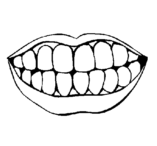 505x470 Mouth Coloring Pages