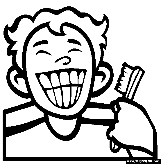 554x565 Toothbrush Clipart Coloring Page