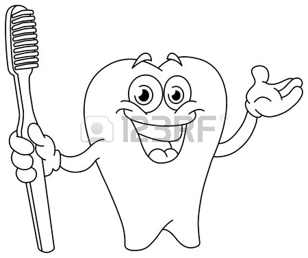 450x377 Young Girl Brushing Her Teeth Royalty Free Cliparts, Vectors,