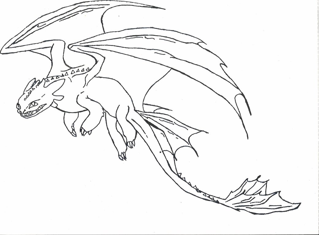 Toothless Drawing at GetDrawings | Free download