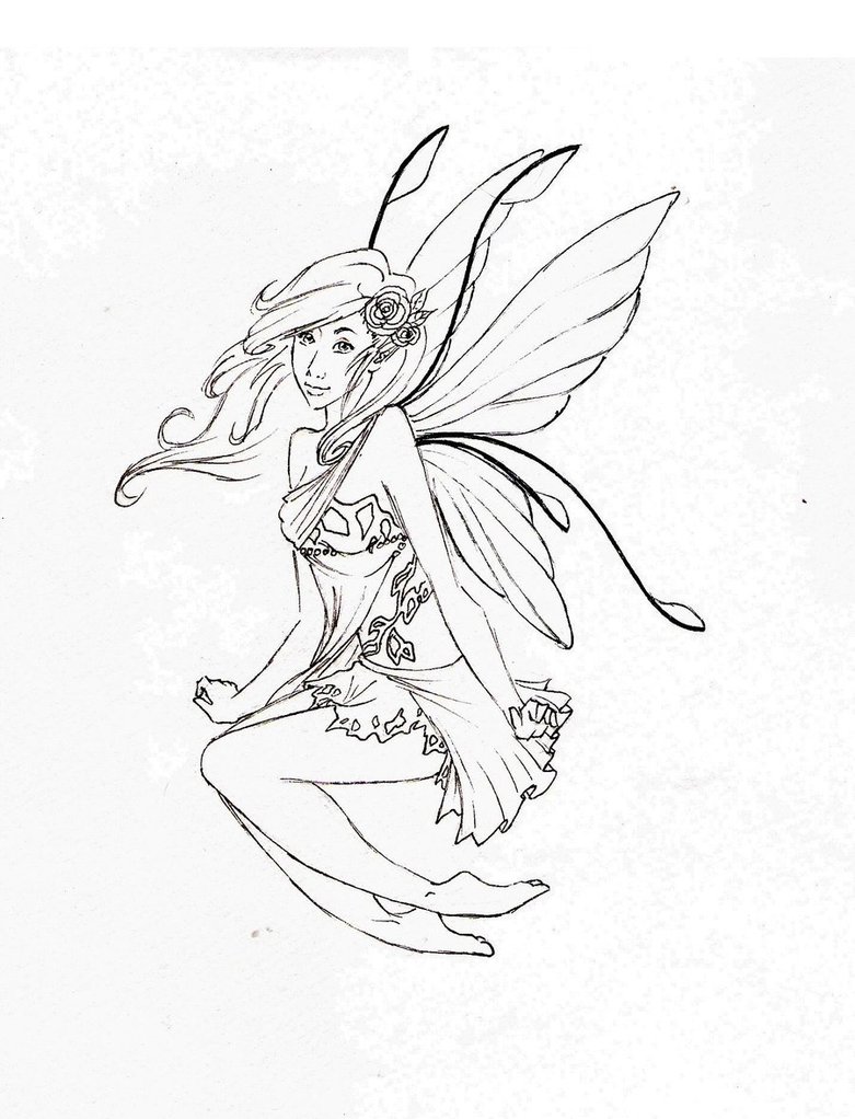 781x1022 Easy To Draw Fairy Pictures
