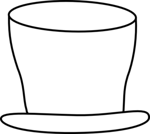 298x267 White Top Hat Clip Art