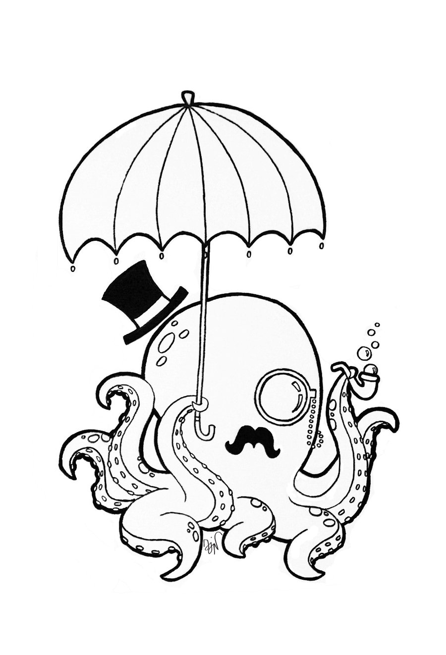 900x1322 Mister Octopus. By Vmpnable