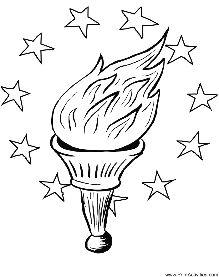 700x885 Torches Coloring Pages