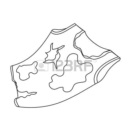 450x450 Torn T Shirt Icon In Outline Style Isolated On White Background