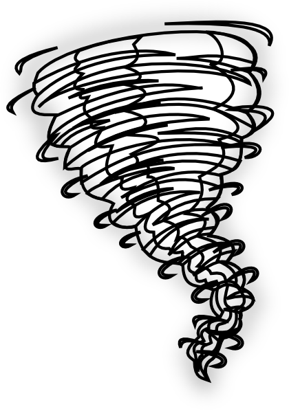 420x598 Tornado Black Black Clip Art