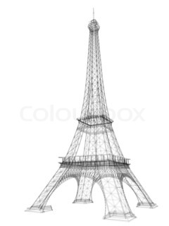240x320 3d Eiffel Tower Render Stock Photo Colourbox