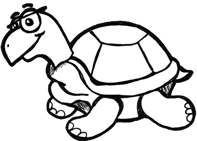400x286 How To Draw Cartoon Turtles With Easy To Follow Drawing Lesson