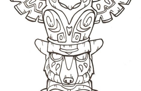 469x304 Totem Pole Coloring Pages Just Colorings
