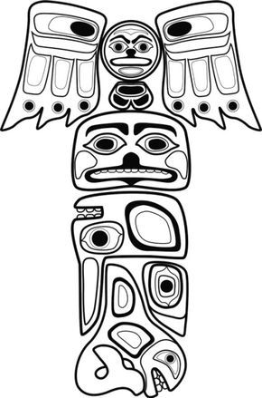 290x439 The Best Totem Pole Drawing Ideas On Totem Pole