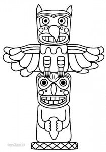 210x300 Mar 25 How To Draw A Totem Pole Totems, Totem Pole Craft