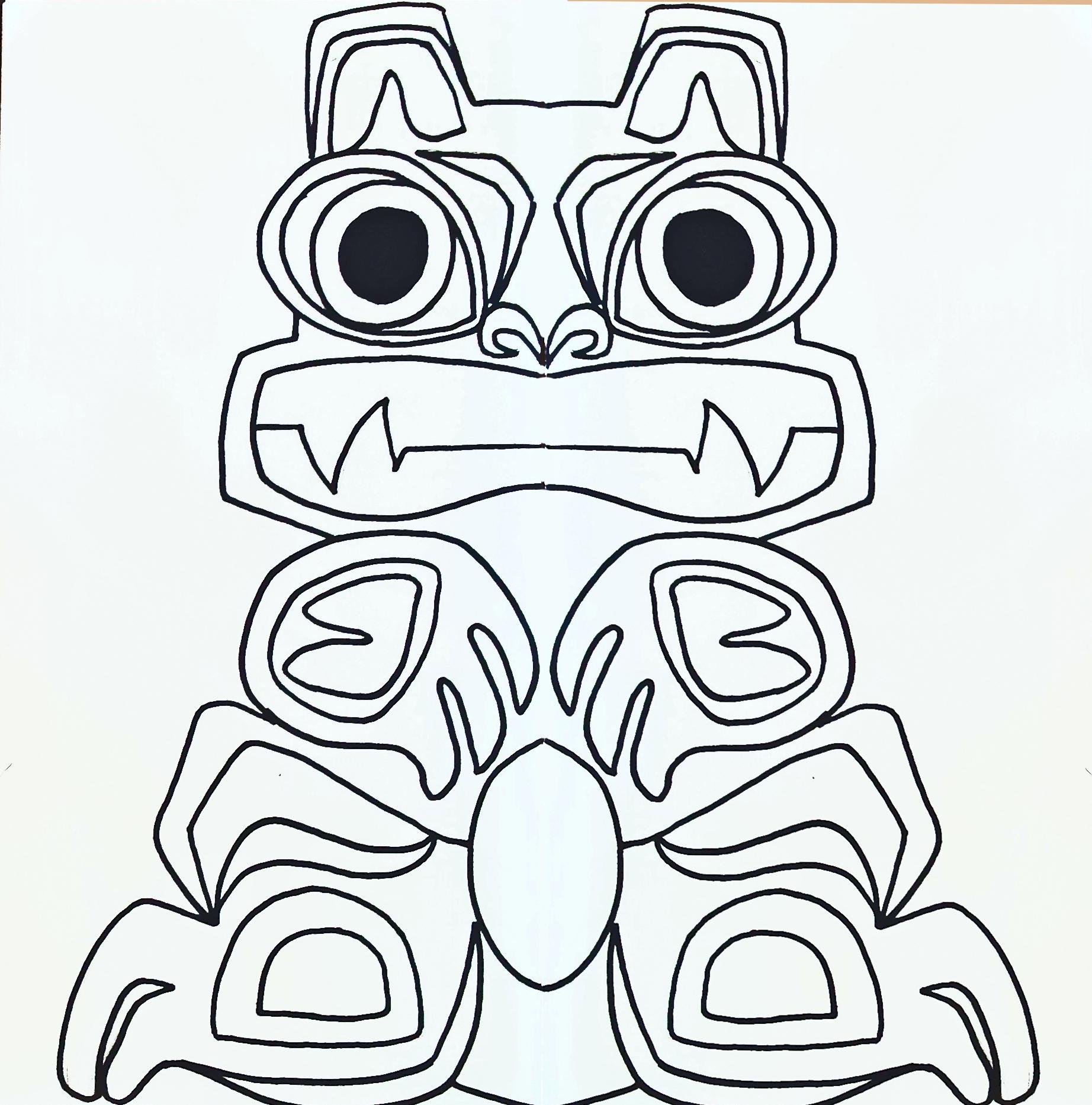 Printable Totem Pole Symbols - Printable World Holiday
