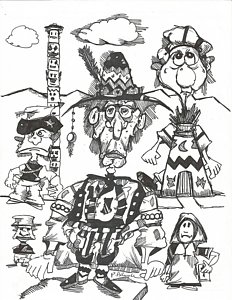232x300 Totem Pole Drawings Fine Art America