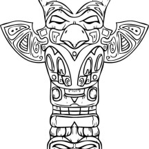 Totem Poles Drawing at GetDrawings | Free download