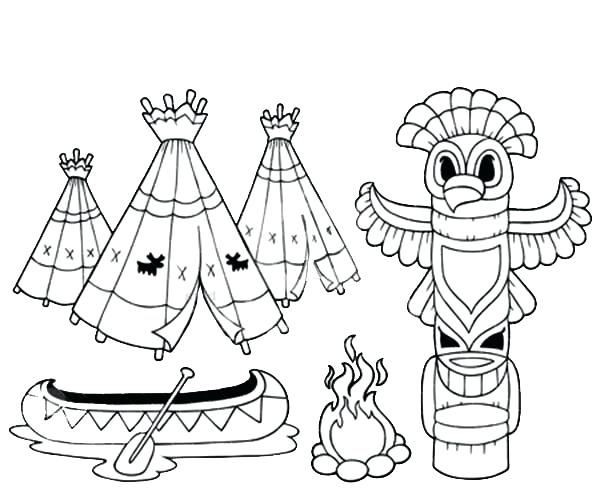 600x499 Totem Pole Coloring Pictures Joandco.co