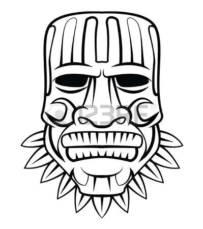 399x450 Drawn Totem Pole Polynesian