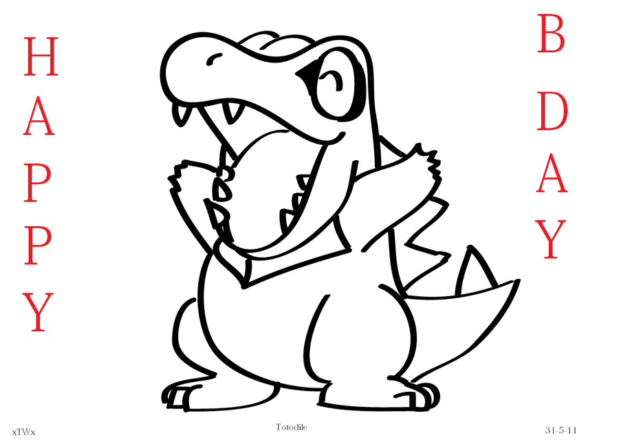900x643 Totodile Gift By Hachilock