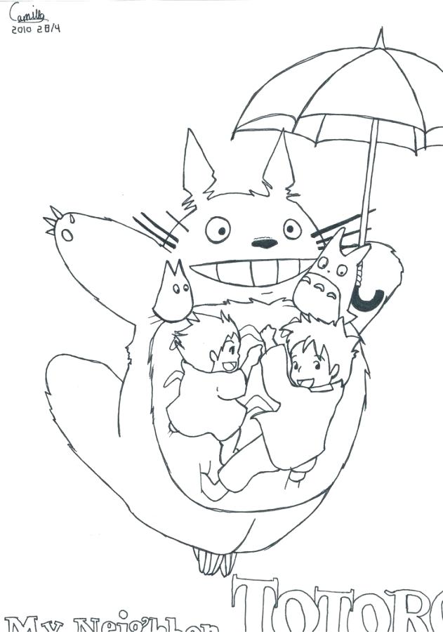 631x900 Totoro Coloring Pages Simple Coloring Pages Free To Print My
